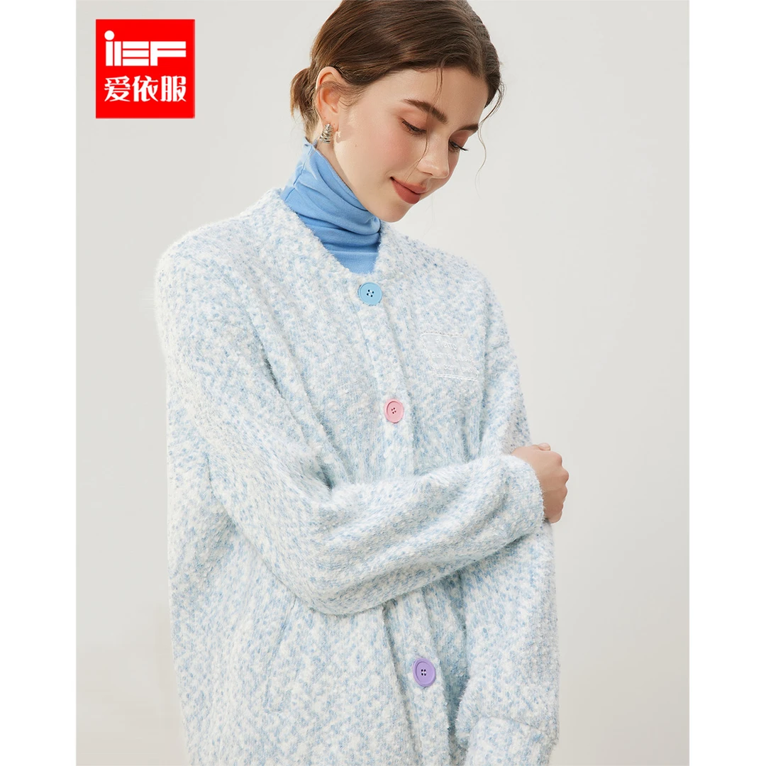 IEF/爱依服2025冬季新款韩版时尚小众设计休闲风百搭棒球服外套