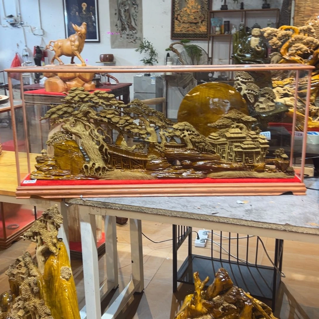 老***大金丝楠金丝楠木摆件