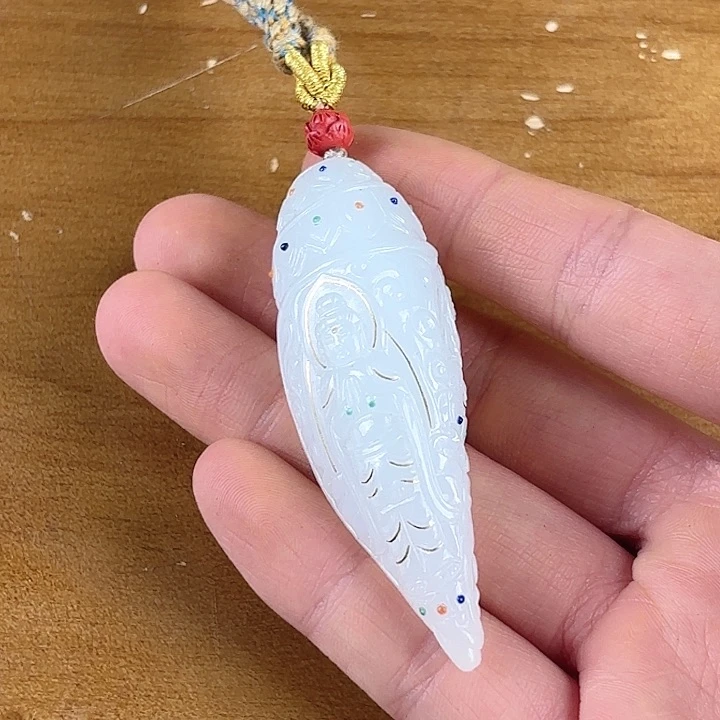 漂***移和田玉未镶嵌挂件