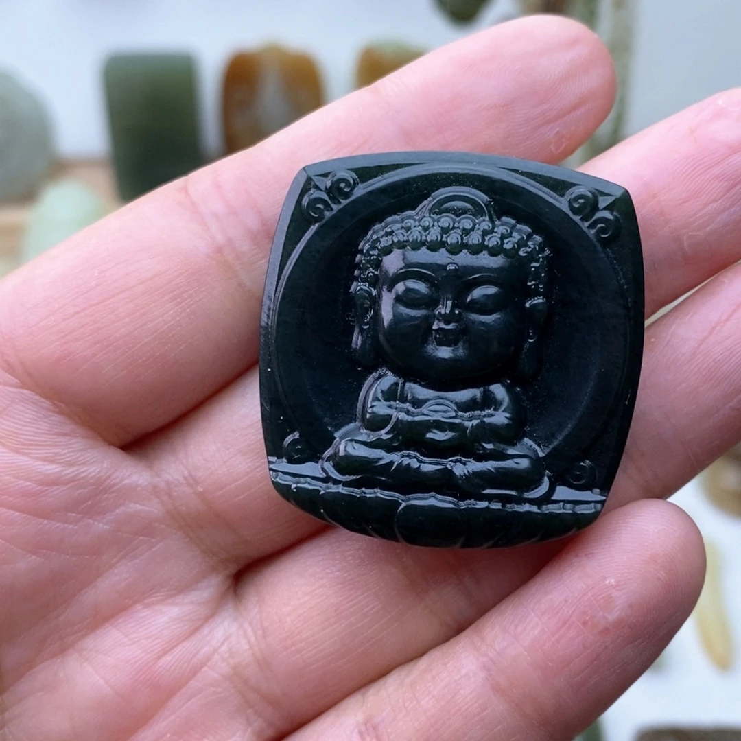 和田玉未镶嵌颈饰有结构完美主义慎拍