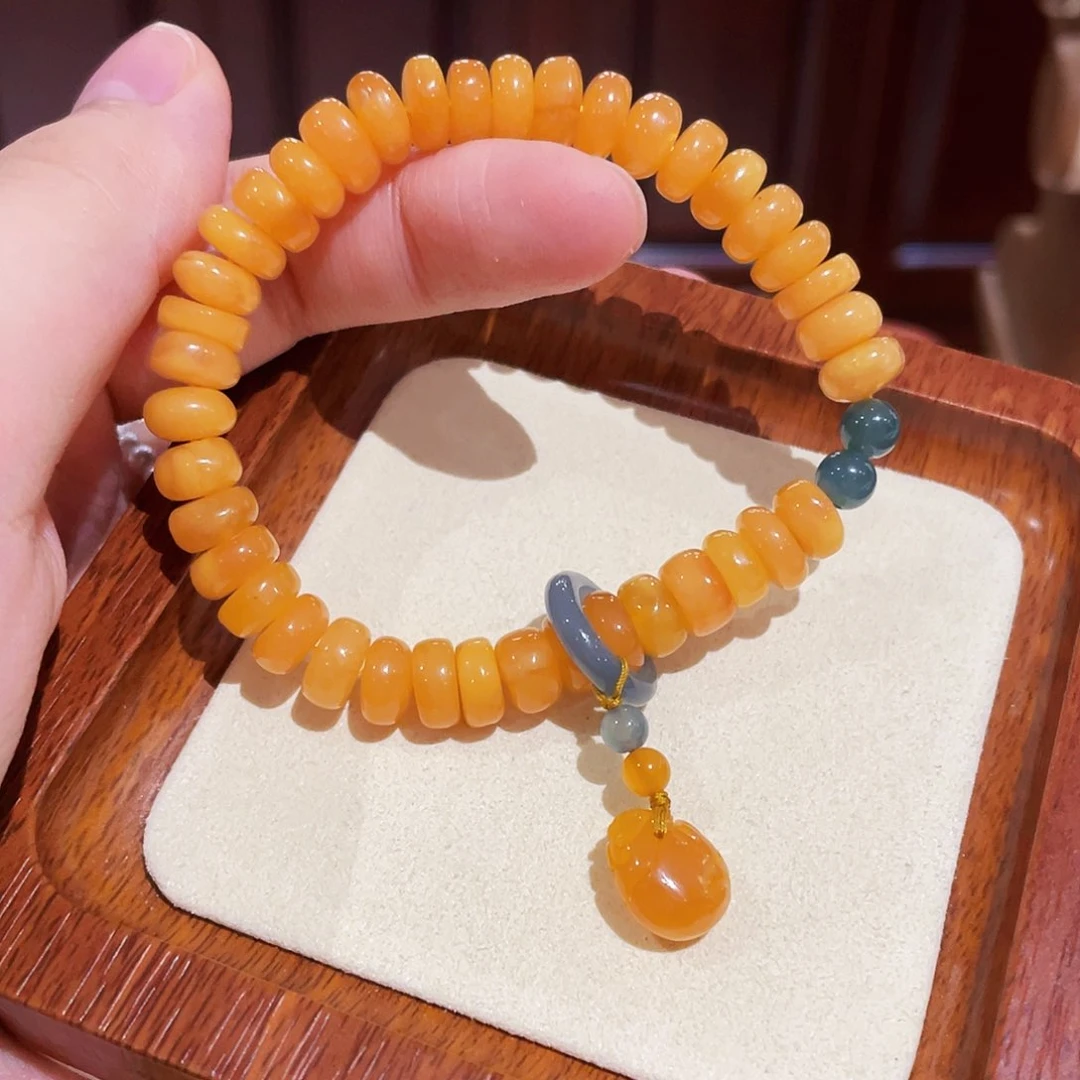 蜜蜡手链未镶嵌手串