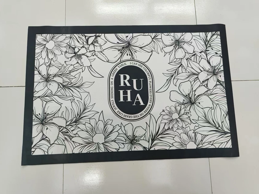 【福利品】】90*60卫生间吸水防滑硅藻泥门垫沥水垫-白森林