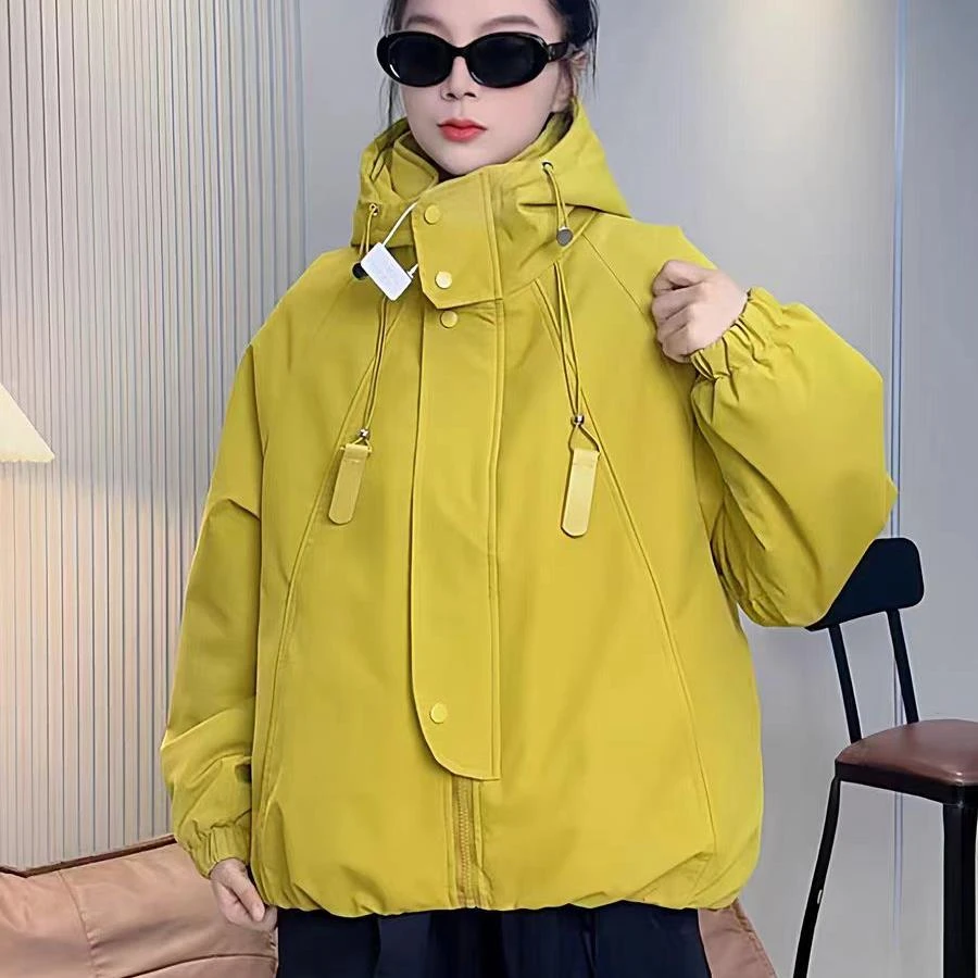 【冲锋衣】秋冬季时尚高档外套设计感时装女装服装9651[BN]J