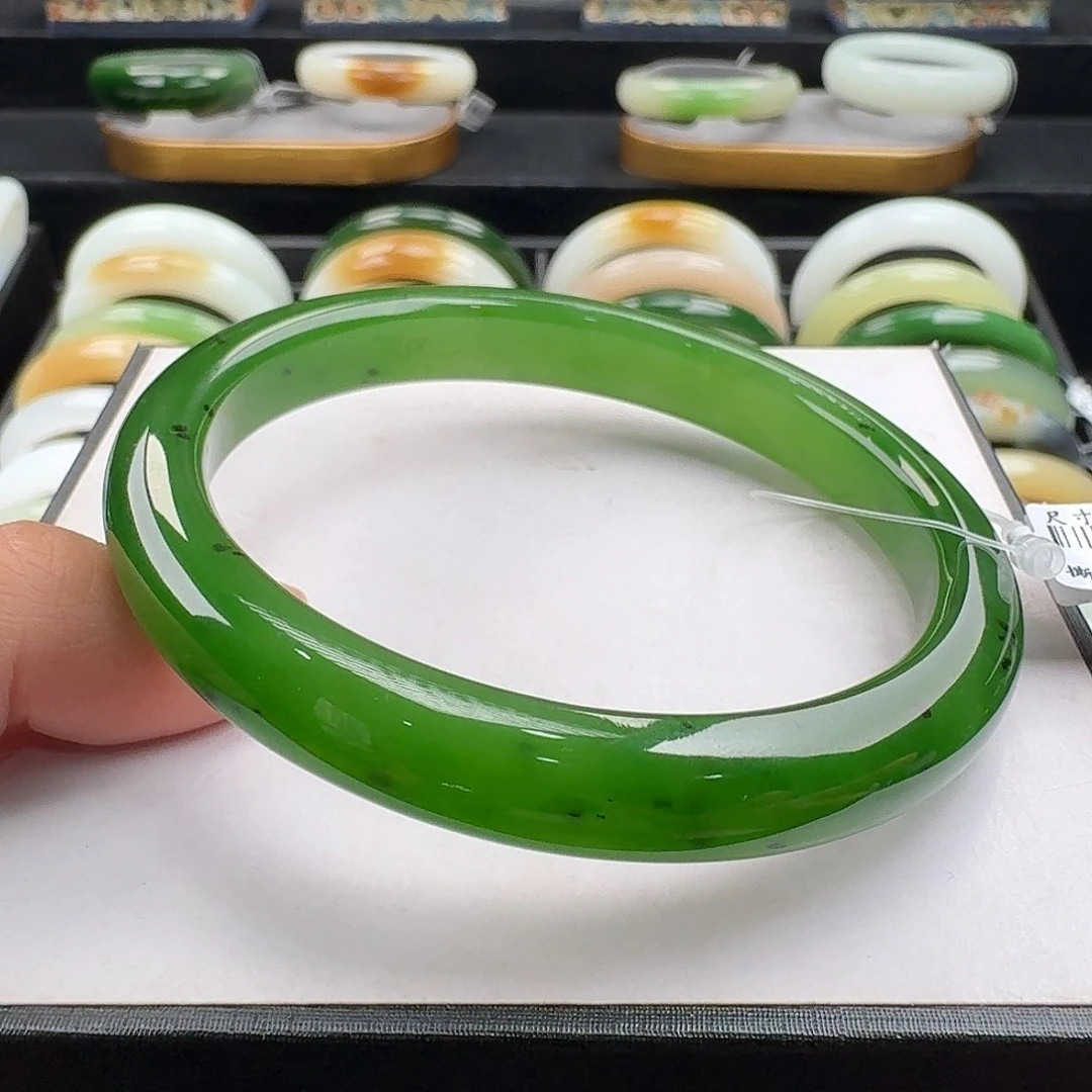 和田玉手镯未镶嵌63上新