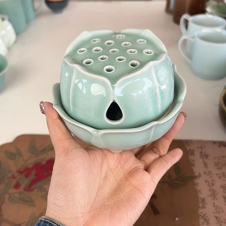 龙泉云间青瓷小米茶器