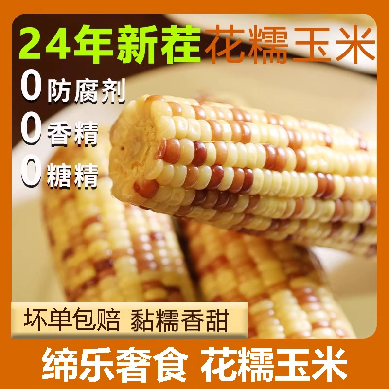 缔乐奢食花糯玉米非转基因2024轻食香嫩黏糯代餐真空粗粮糯玉米棒