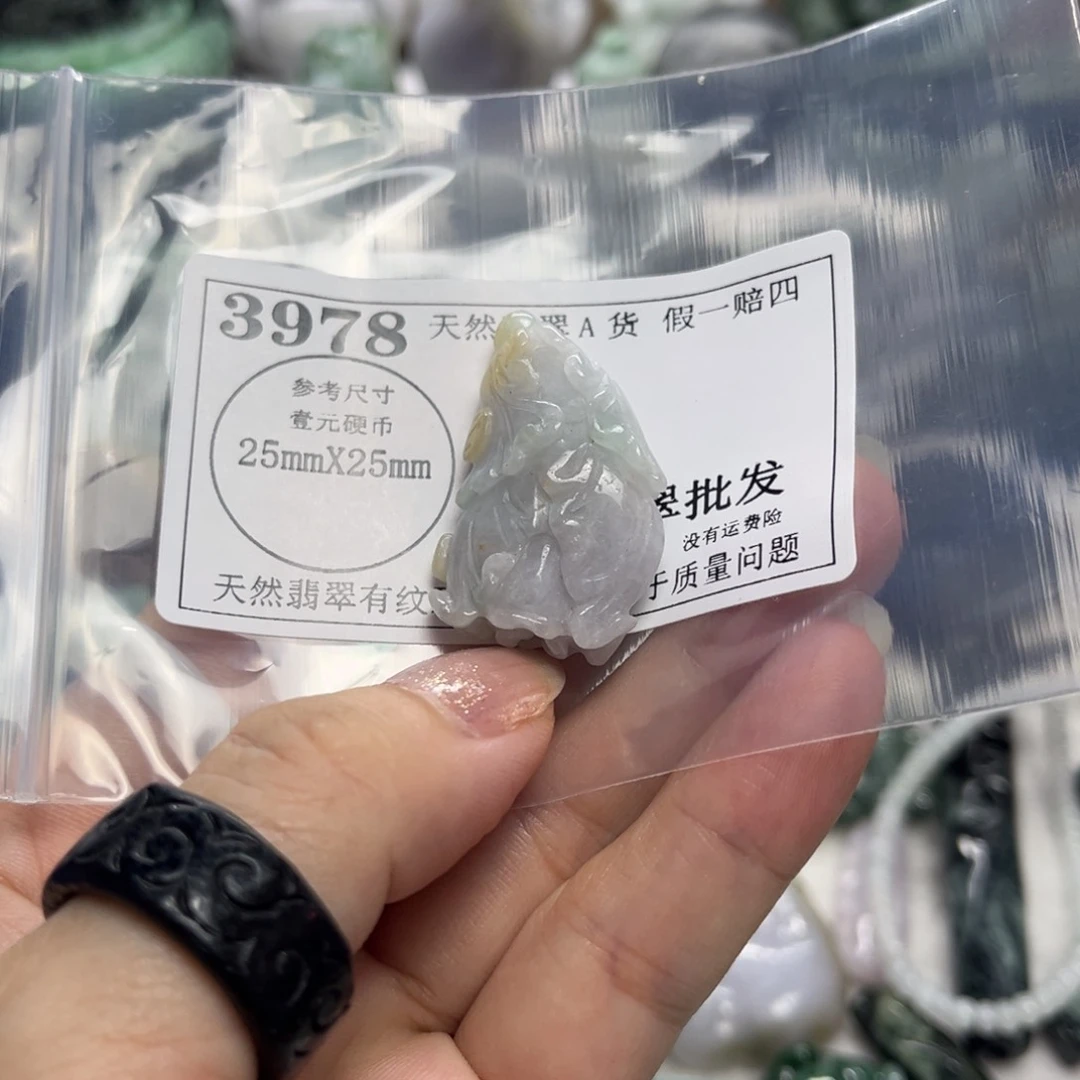 翡翠未镶嵌吊坠(不含链)3978
