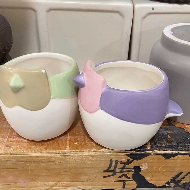 公道杯陶盆有孔 瑕疵介意勿拍