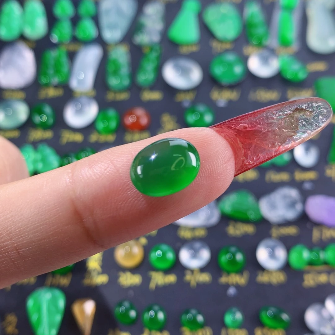 翡翠颈饰未镶嵌纯天然缅甸翡翠A货