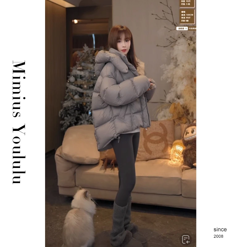 【mimius】喵喵 云朵感零压轻暖外套（帽子可拆）汉服F11382