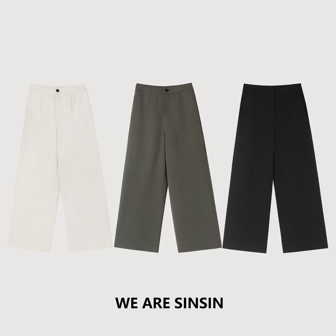 miss muzi｜“抗皱神裤”（进口Sanerer超态棉）黑科技直腿显瘦九分裤