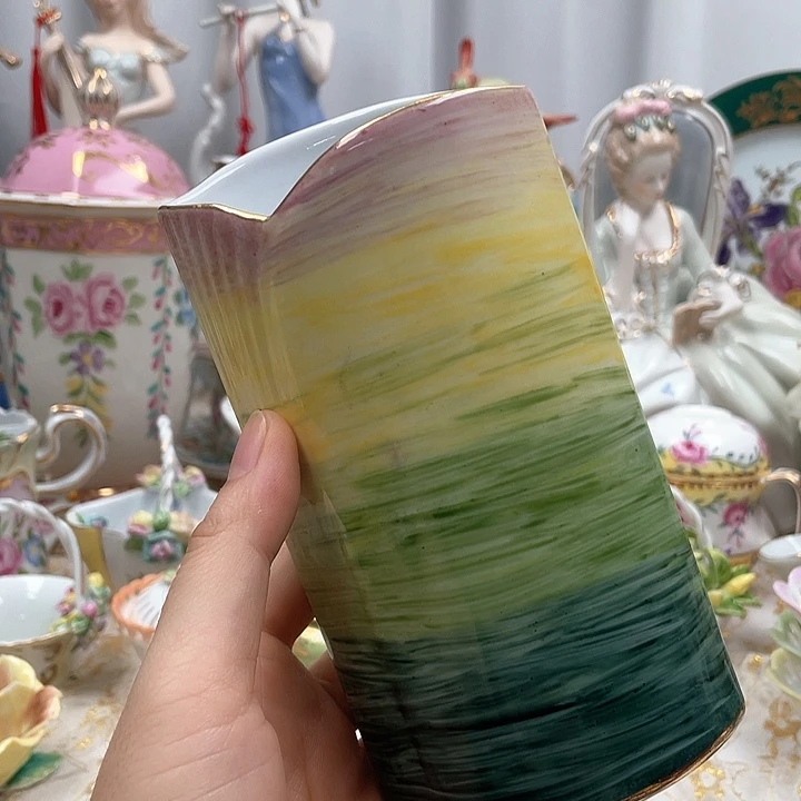 杯碟陶瓷摆件陶瓷