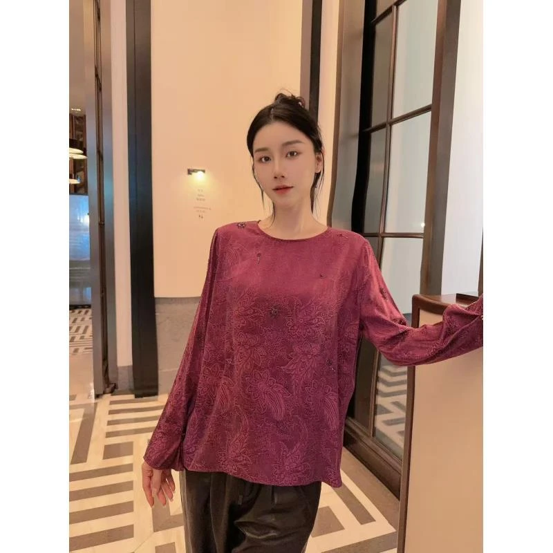Betty Bairn【匠心/茹梦莳光】高定系列桑蚕丝上衣25B-BW930