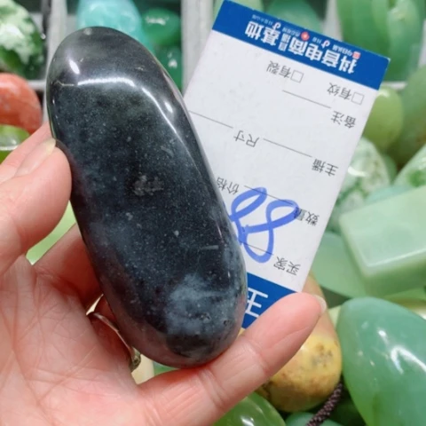 蛇纹石玉未镶嵌手把件