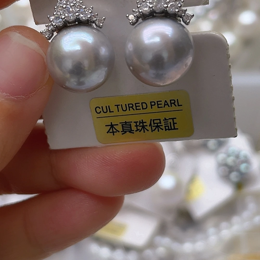 银S925镶嵌吊坠淡水珍珠