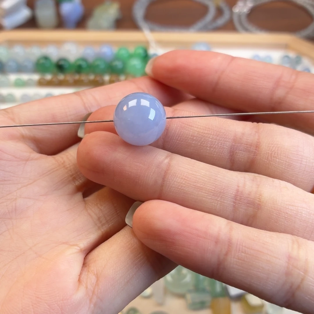 翡翠散珠紫单珠 卡13.0