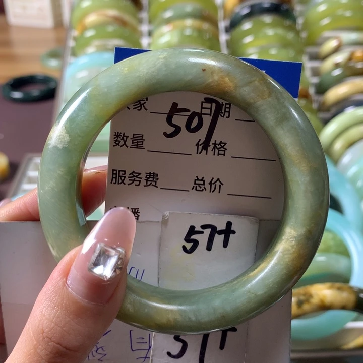 蛇纹石玉手镯未镶嵌507