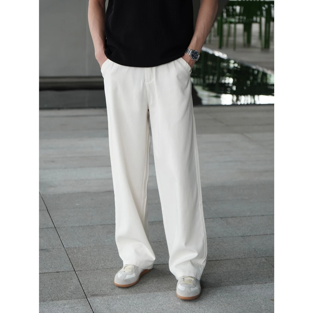 AX-2025 加长版 莱赛尔棉垂感百搭宽松休闲裤夏季薄款高个子长裤