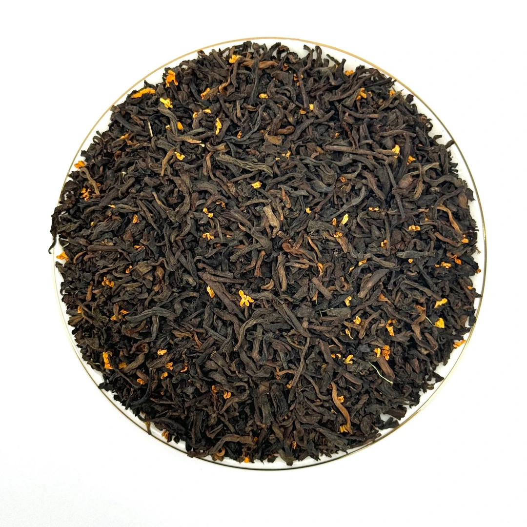 桂花老六堡茶-小叶收茶-丹桂飘香醇厚甘甜黑茶散茶