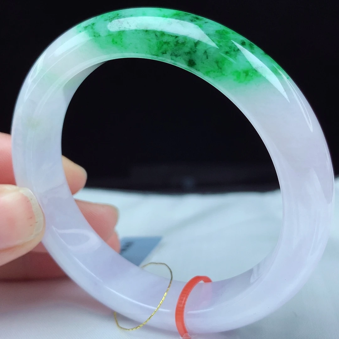 翡翠未镶嵌手镯54圈049