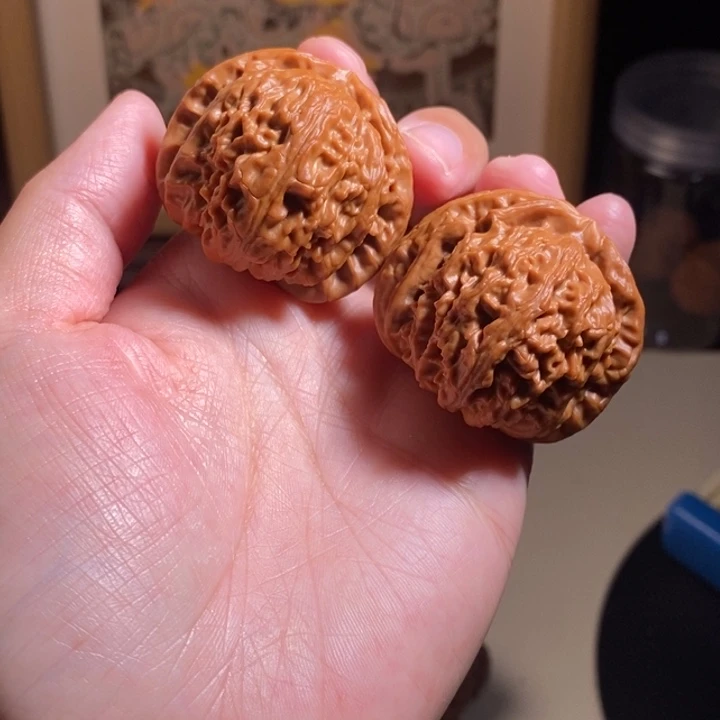 吊坠文玩核桃闲**致40白狮子