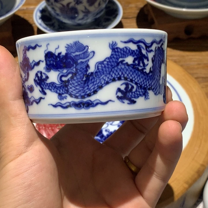 景德镇陶瓷青花主人杯