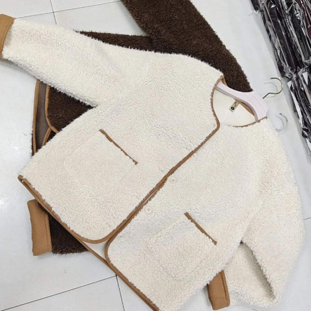 韩系羊羔毛皮毛一体外套女冬季2025新款气质高级感