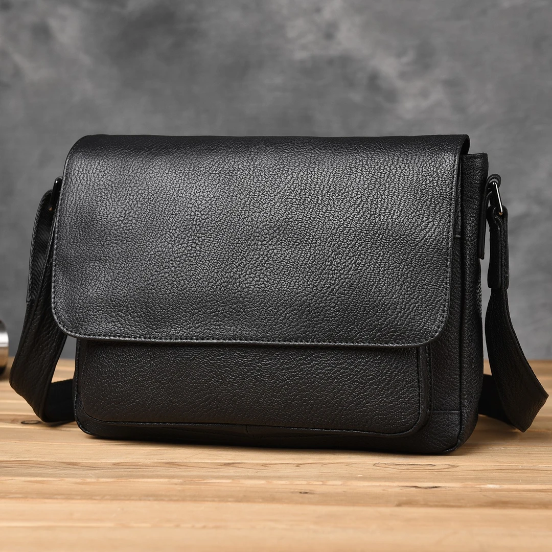 真皮男包潮通勤斜挎包横款揹包牛皮单肩包商务休闲大容量时尚百搭