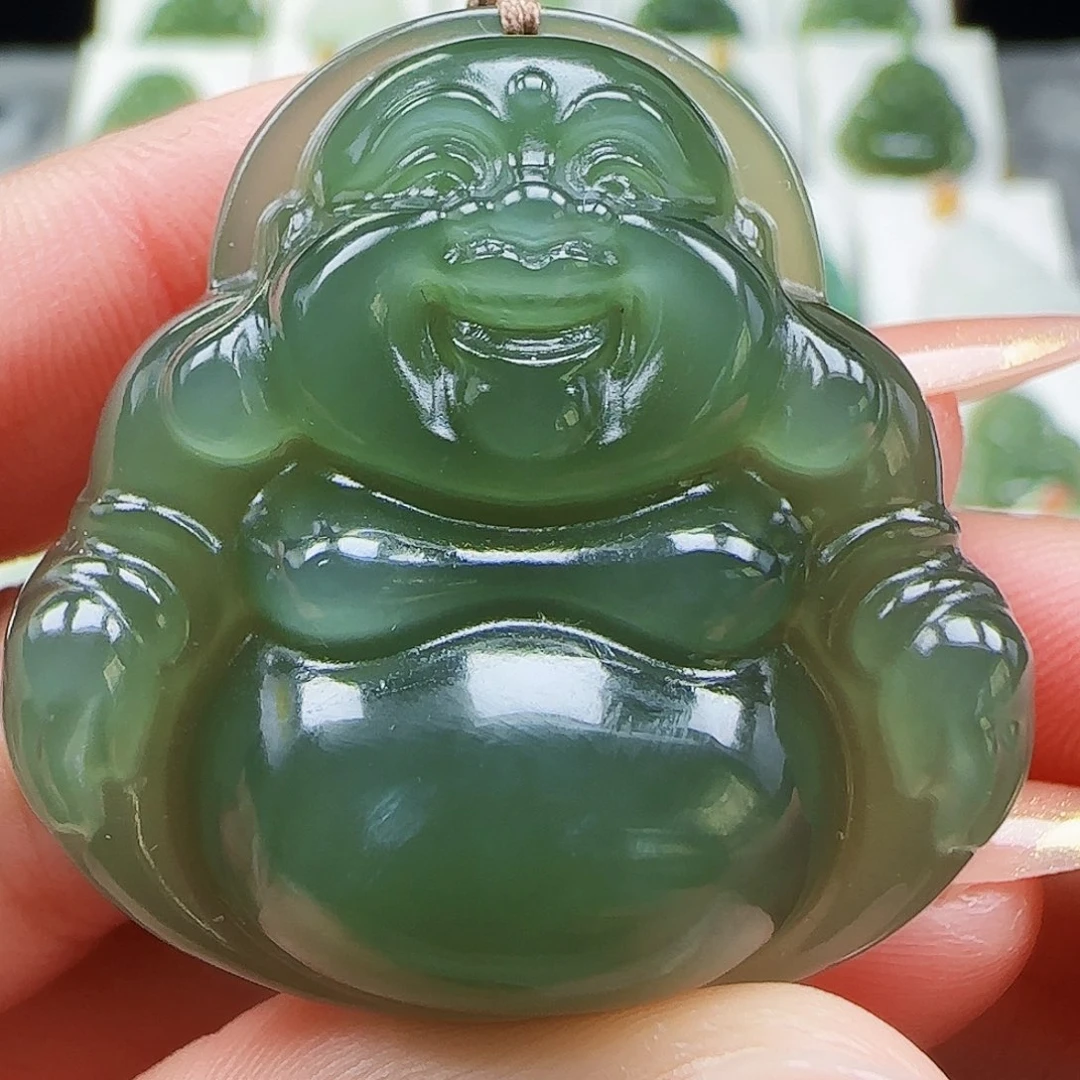 和田玉未镶嵌吊坠(赠链)