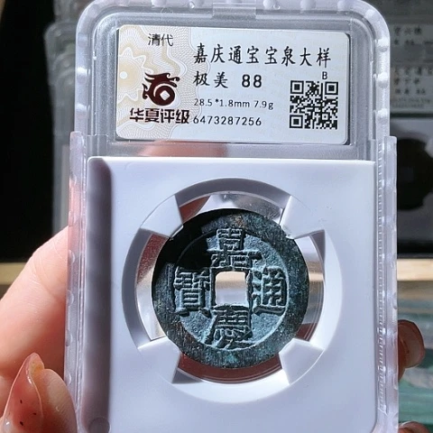 铜嘉庆通宝宝泉大样7256