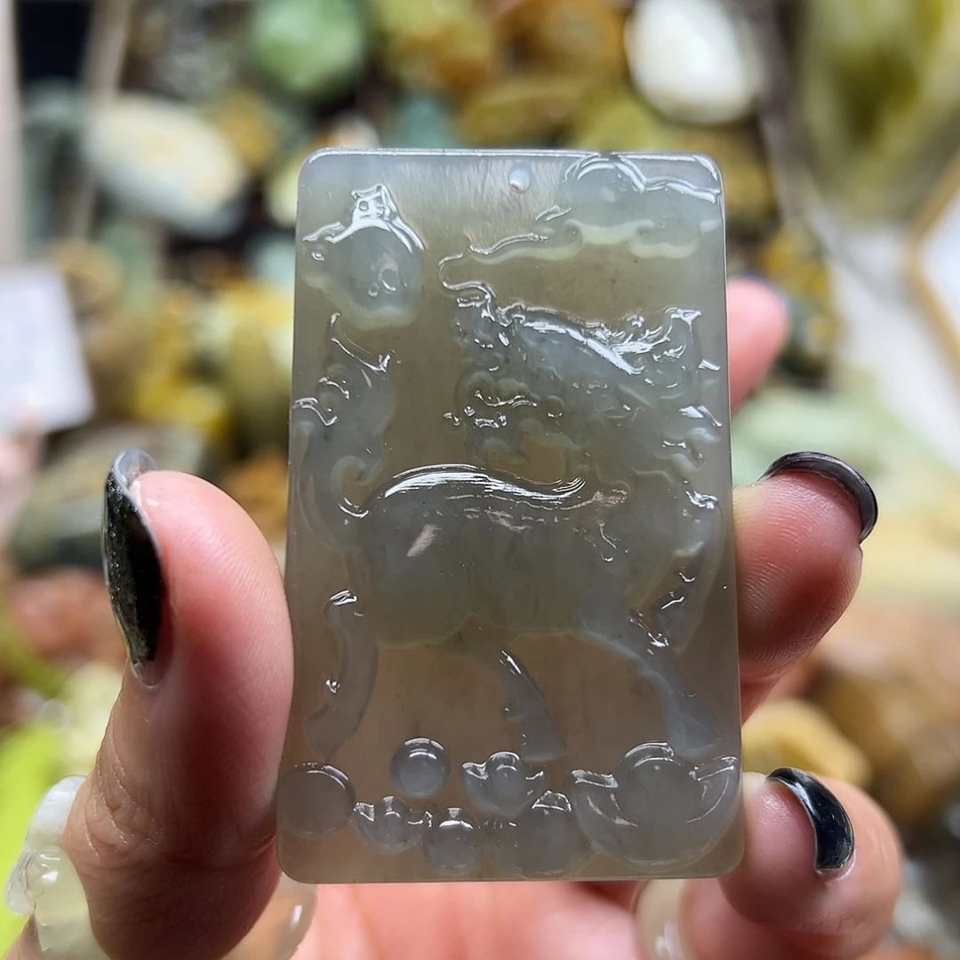 未镶嵌岫玉颈饰岫玉麒麟