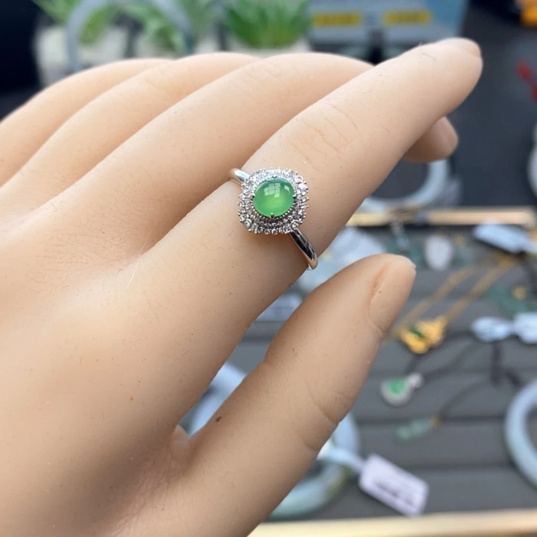 【闪购商品】未镶嵌戒指翡翠14圈口