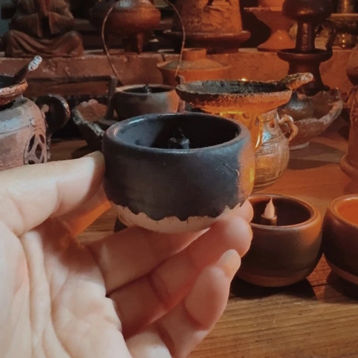 平***心景德镇陶瓷艺术油灯