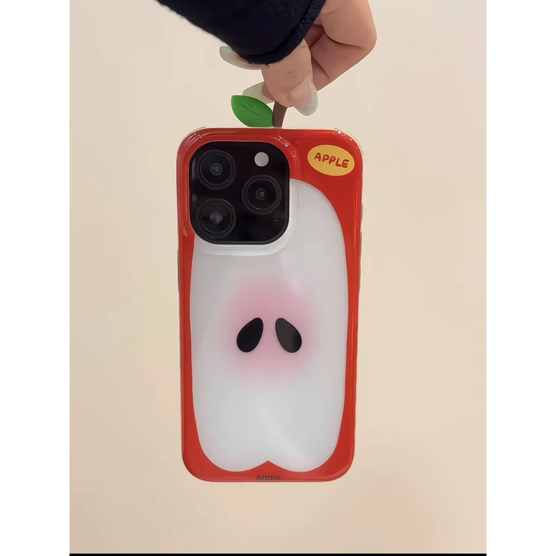 ins夏日清新苹果核适用苹果手机壳华为oppo荣耀vivo红米小米女软