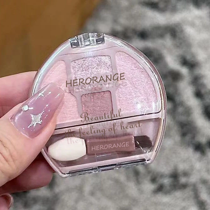 卧蚕的神!嫩门永存卧蚕眼影盘砍妹泪袋提亮珠光修容一体盘带刷子