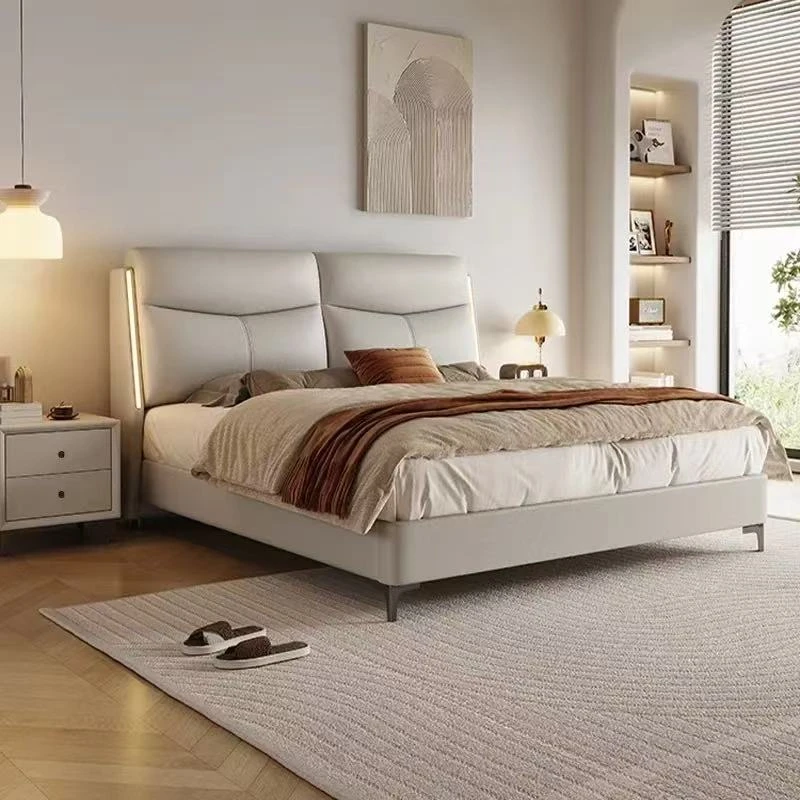 现代简约极简免洗床主卧次卧室现代简约储物高箱床软床168款床