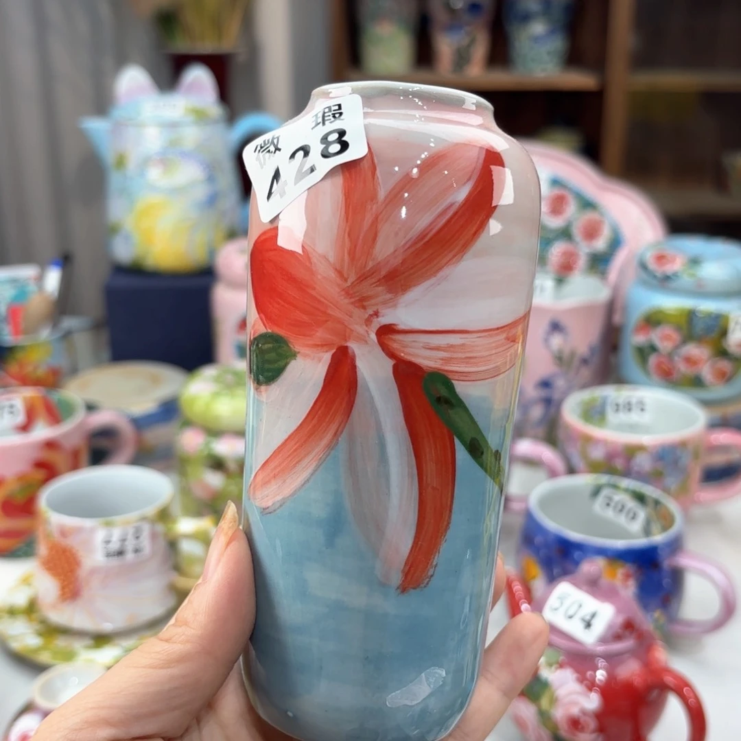 景德镇手绘高温釉下彩陶瓷茶具