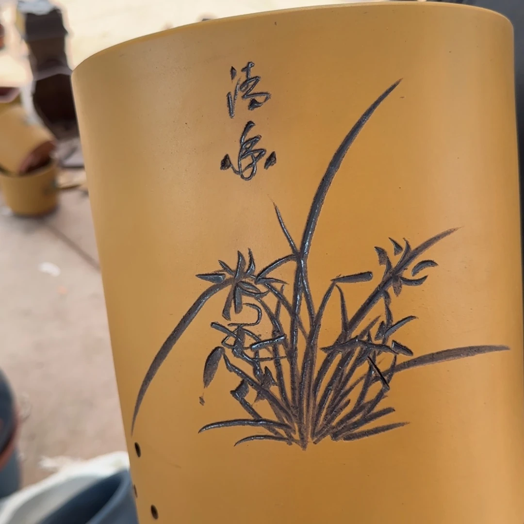 紫砂花盆口径17.22口径