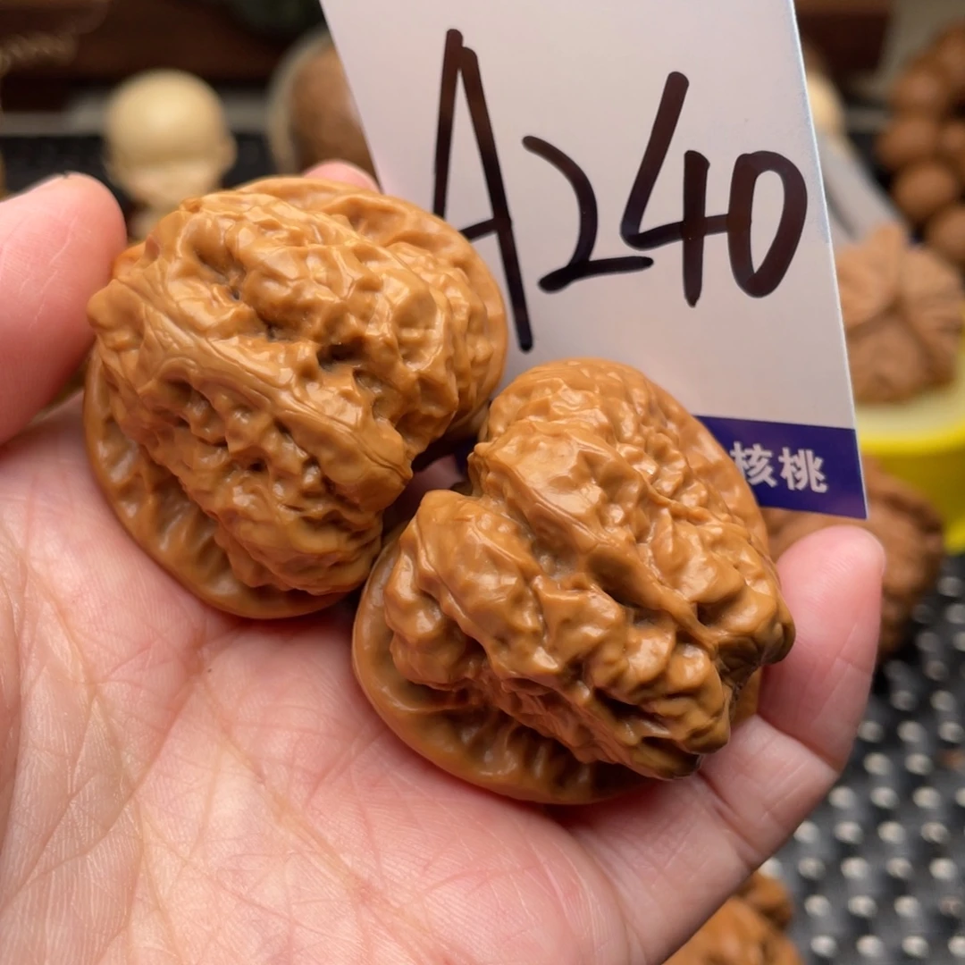 桃核把件蛤蟆头39