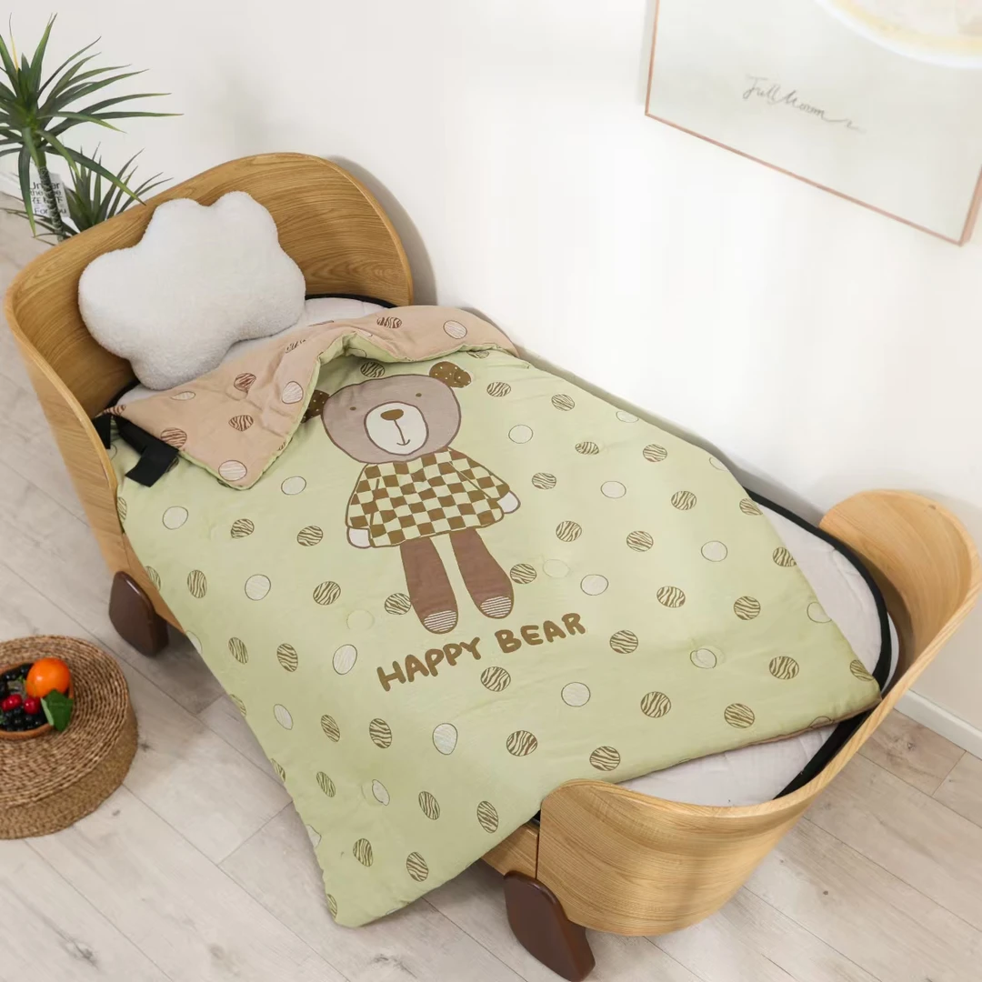 【格子熊】120*150cm童被大豆蛋白棉单人被全棉亲肤柔软单人冬被