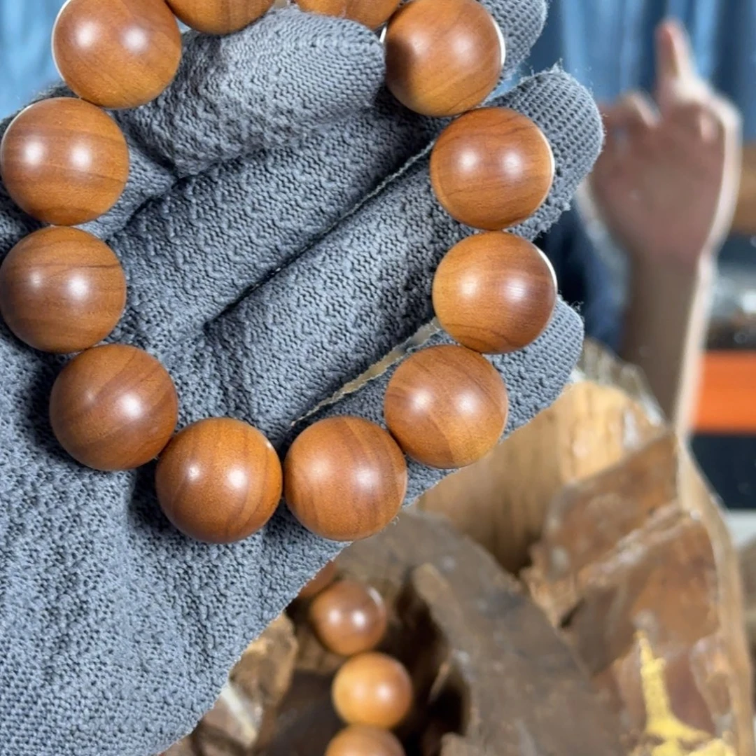 檀香木手串/手链沉水级王系列六号料“大王”2.0横黑奶凉醇甜