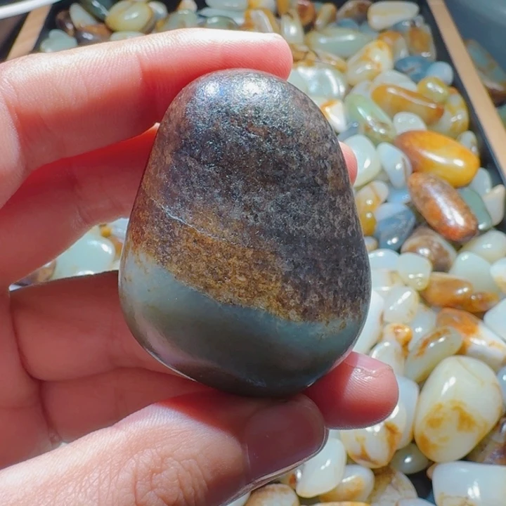 和田玉未镶嵌挂件64克