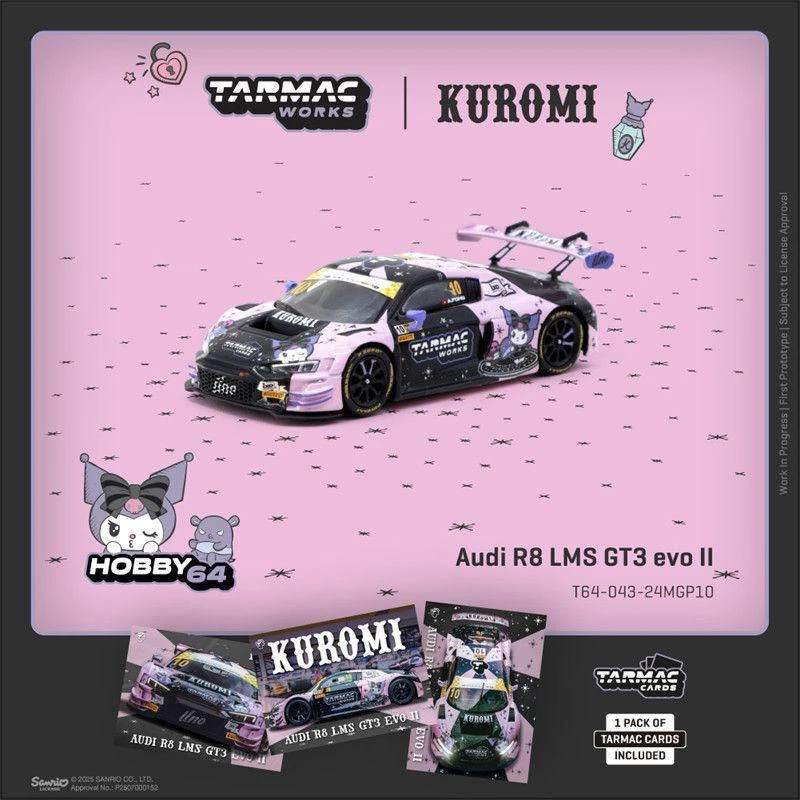 现货 TW 1:64 AUDI R8 LMS GT3 EVO II 库洛米 澳门GT杯 合金车模