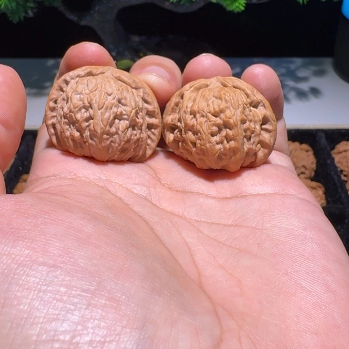 史***景吊坠文玩核桃白狮子