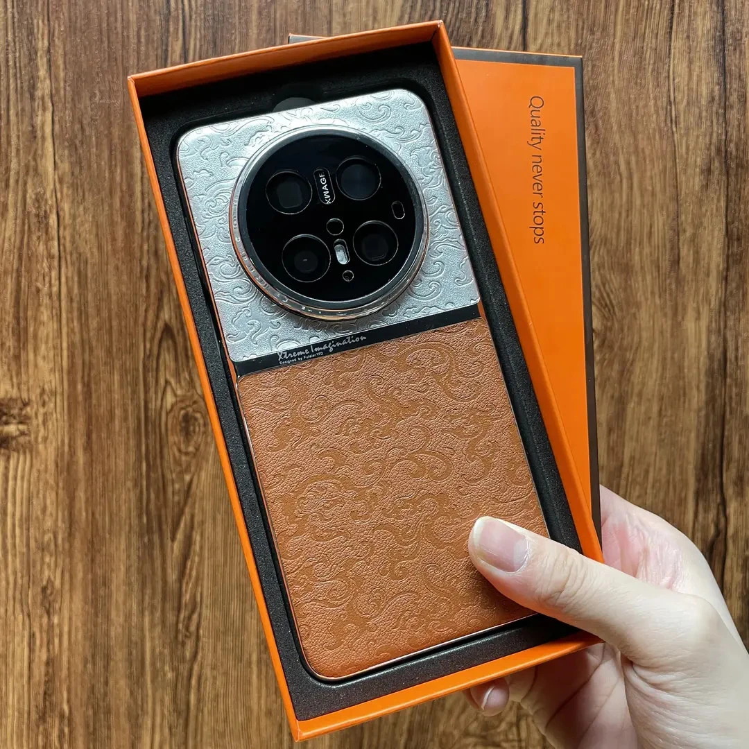 国风云龙纹适用华为mate70手机壳60pro素皮保护套40高级感50E全包