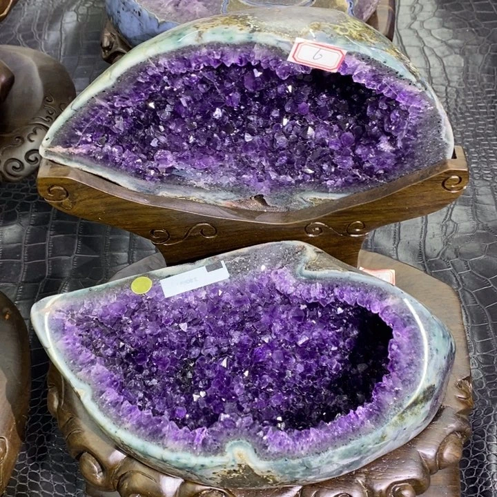 未镶嵌珠宝半成品水晶紫晶盆