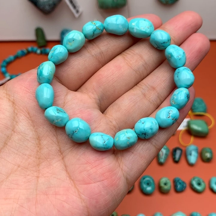 未镶嵌绿松石珠宝奇石