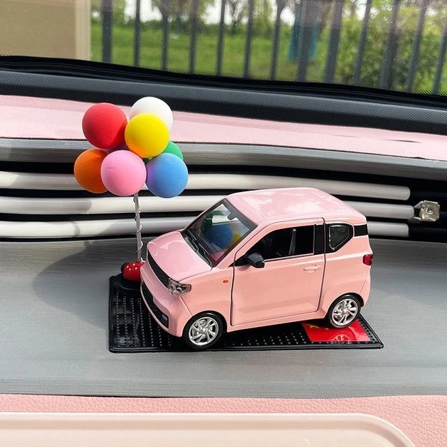 五菱宏光miniev合金电动汽车模型摆件仿真迷你马卡龙内饰布