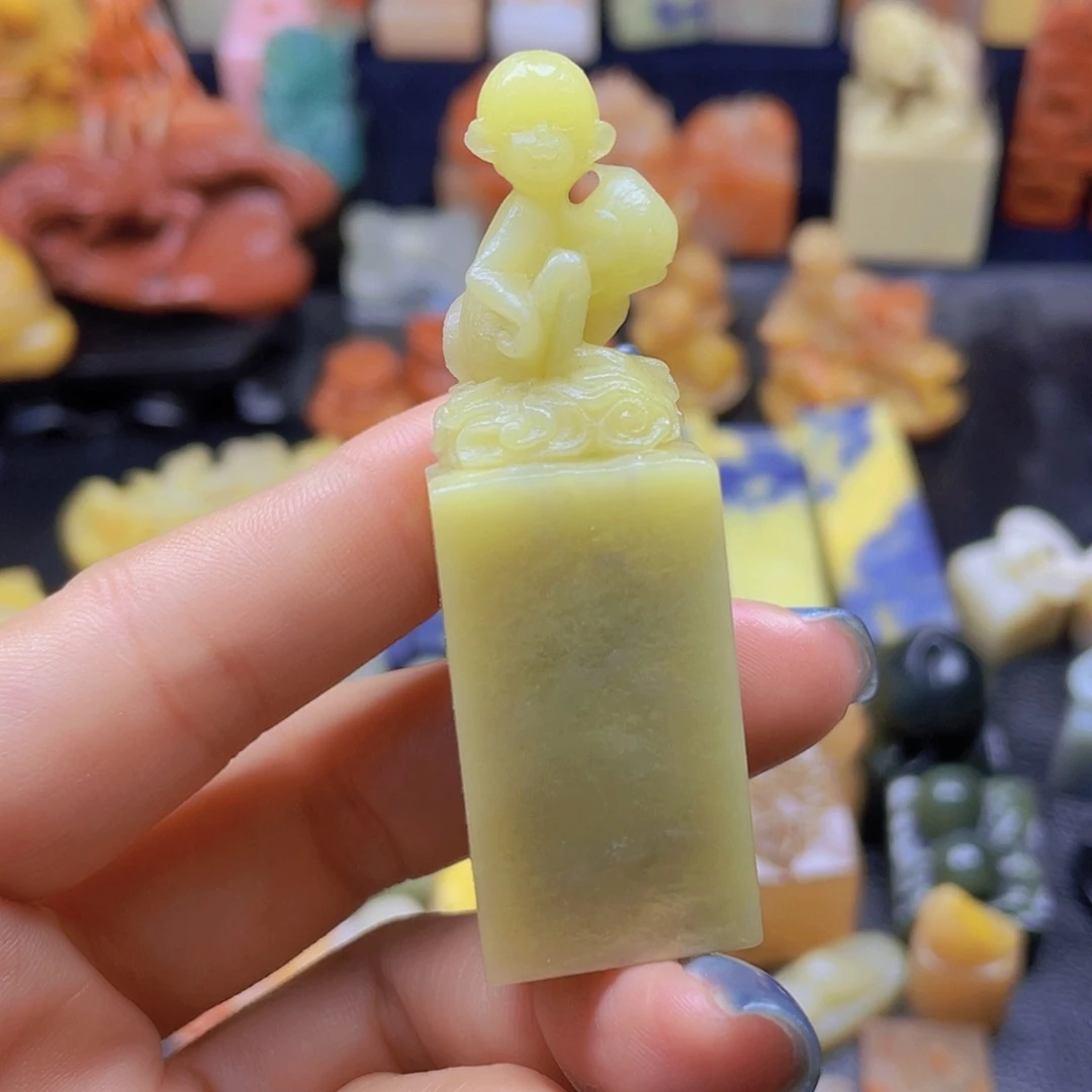 昌化石印石青田封门