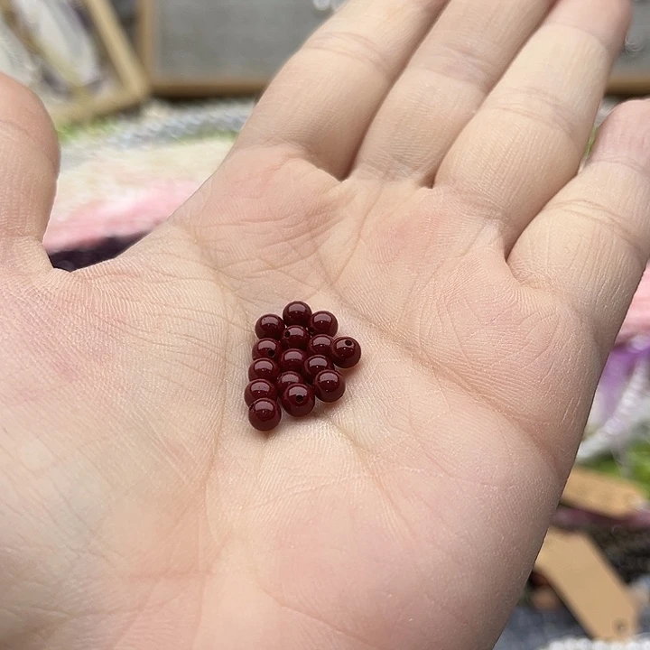 玛瑙/玉髓珠宝半成品未镶嵌60颗4mm左右紫金砂